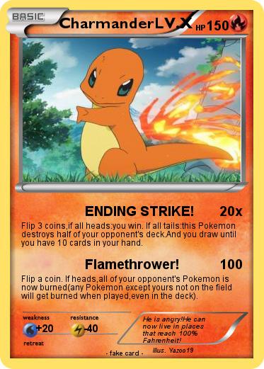 Pokemon CharmanderLV.X