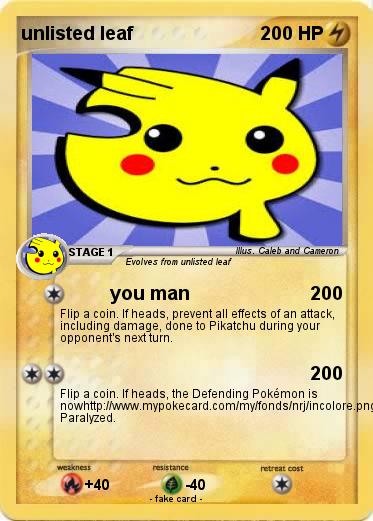 Pokemon unlisted leaf
