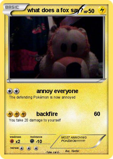 Pokemon what does a fox say?