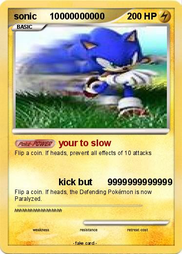 Pokemon sonic     10000000000