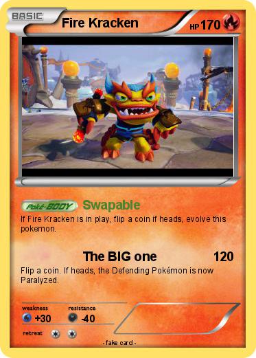 Pokemon Fire Kracken