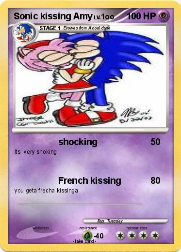 Pokemon Sonic kissing Amy