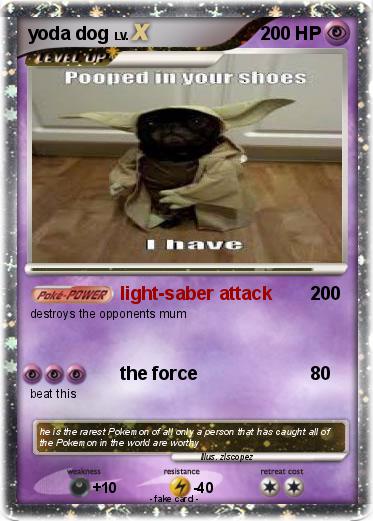 Pokemon yoda dog