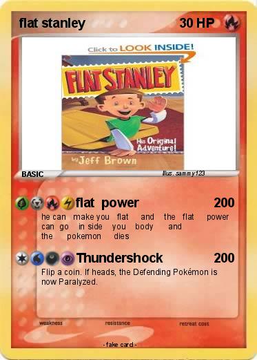 Pokemon flat stanley