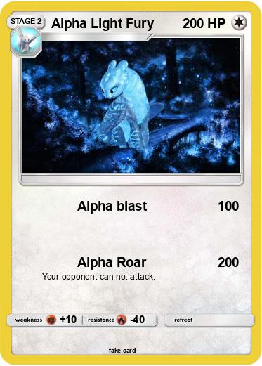 Pokemon Alpha Light Fury