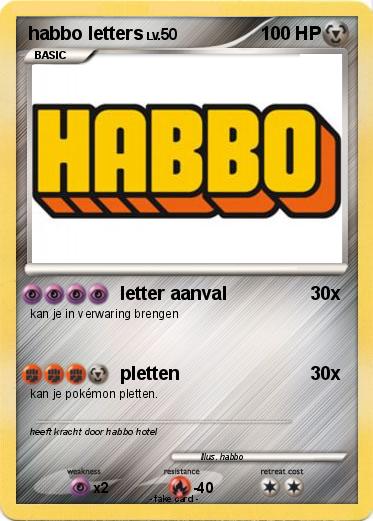 Pokemon habbo letters