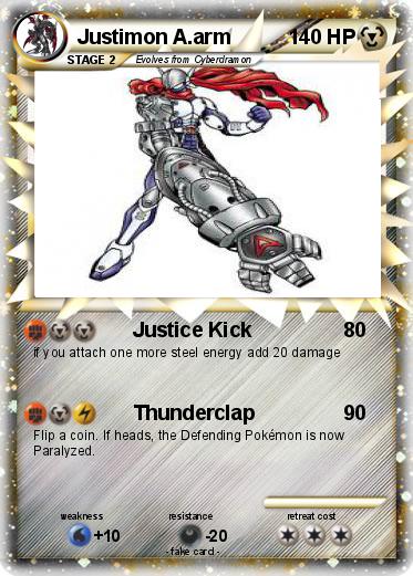Pokemon Justimon A.arm