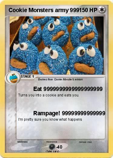 Pokemon Cookie Monsters army 999