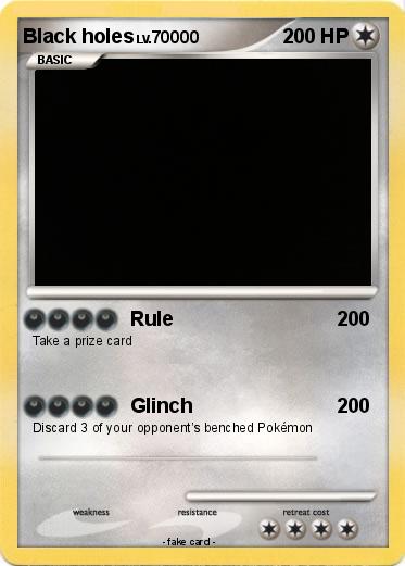 Pokemon Black holes