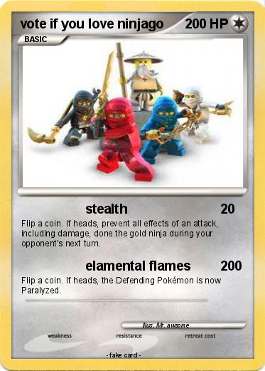 Pokemon vote if you love ninjago