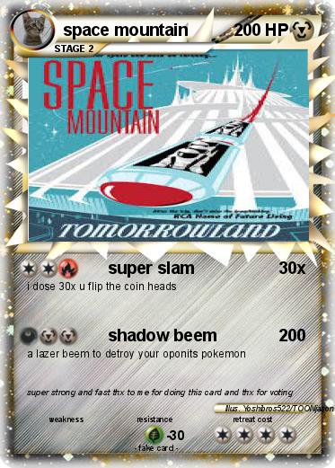 Pokemon space mountain