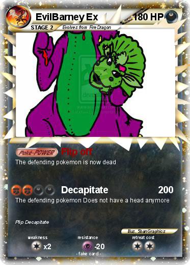 Pokemon EvilBarney Ex