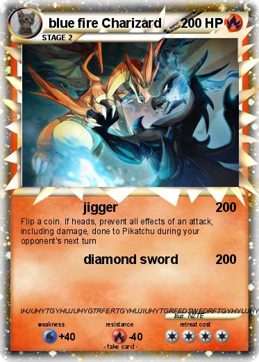 Pokemon blue fire Charizard