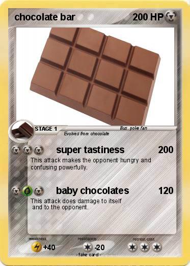 Pokemon chocolate bar