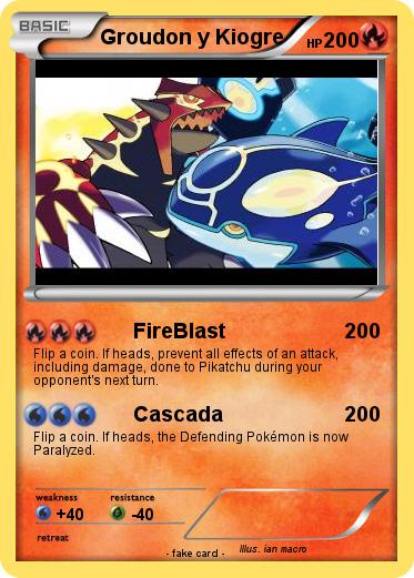 Pokemon Groudon y Kiogre