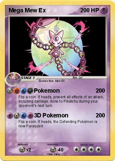 Pokemon Mega Mew Ex