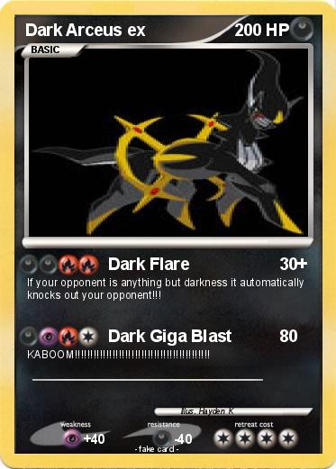Pokemon Dark Arceus ex