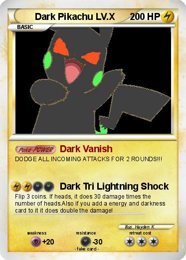Pokemon Dark Pikachu LV.X