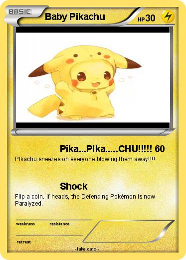 Pokemon Baby Pikachu
