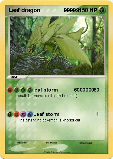Pokemon Leaf dragon               99999