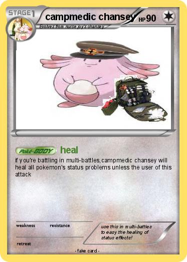 Pokemon campmedic chansey