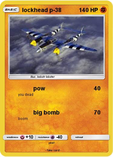 Pokemon lockhead p-38