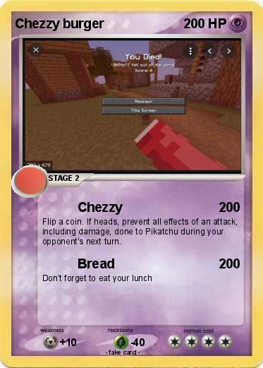 Pokemon Chezzy burger