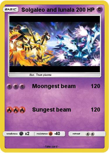 Pokemon Solgaleo and lunala