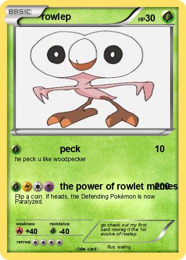 Pokemon rowlep