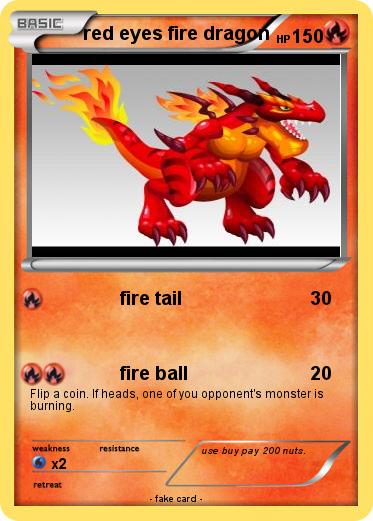 Pokemon red eyes fire dragon