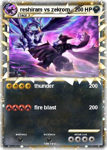 Pokemon reshiram vs zekrom