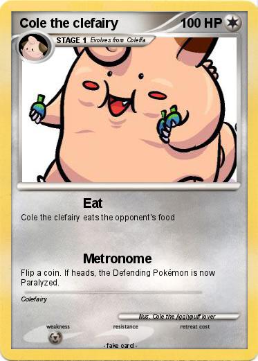 Pokemon Cole the clefairy