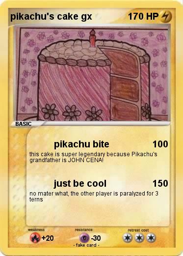 Pokemon pikachu's cake gx
