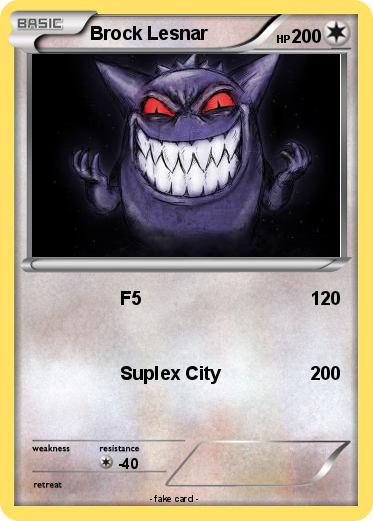 Pokemon Brock Lesnar