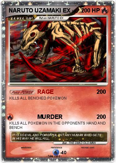 Pokemon NARUTO UZAMAKI EX