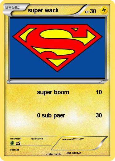 Pokemon super wack