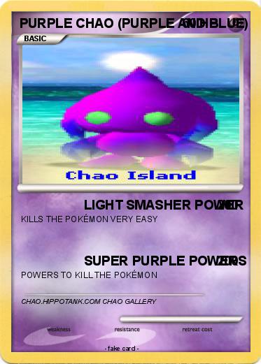 Pokemon PURPLE CHAO (PURPLE AND BLUE)