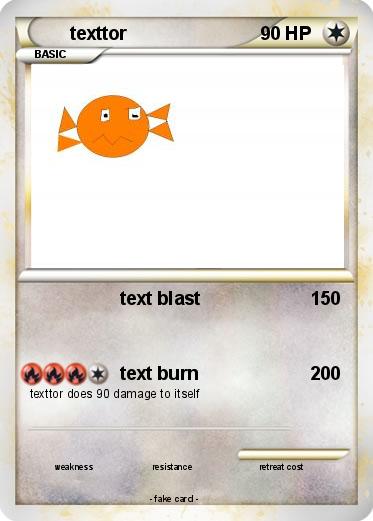 Pokemon texttor