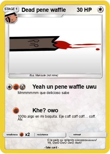 Pokemon Dead pene waffle