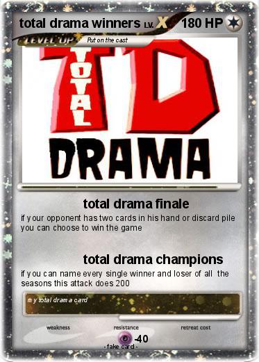 Pokemon total drama winners