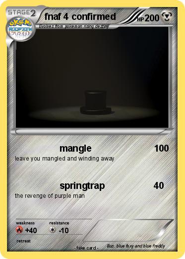 Pokemon fnaf 4 confirmed