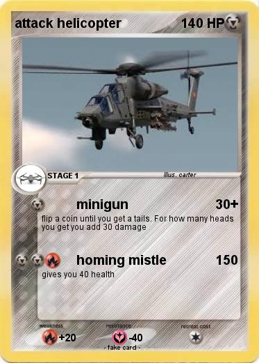 Pokemon attack helicopter