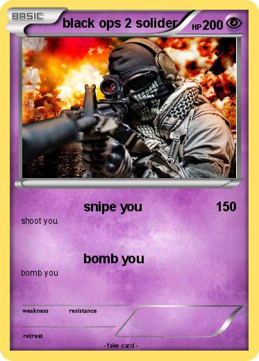 Pokemon black ops 2 solider