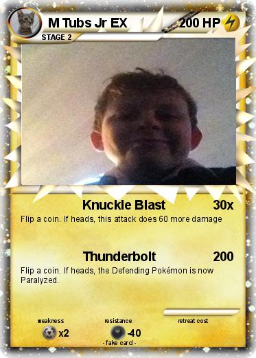 Pokemon M Tubs Jr EX