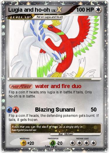 Pokemon Lugia and ho-oh
