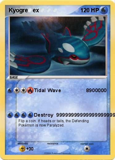Pokemon Kyogre   ex