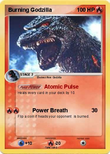 Pokemon Burning Godzilla