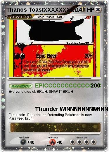 Pokemon Thanos ToastXXXXXXXX