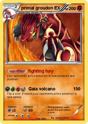 Pokemon primal groudon EX