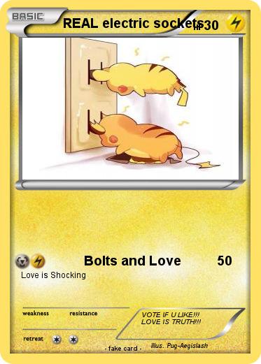 Pokemon REAL electric sockets